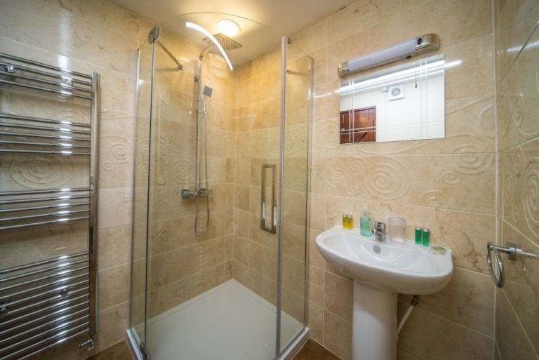 Scafell's downstairs family shower room