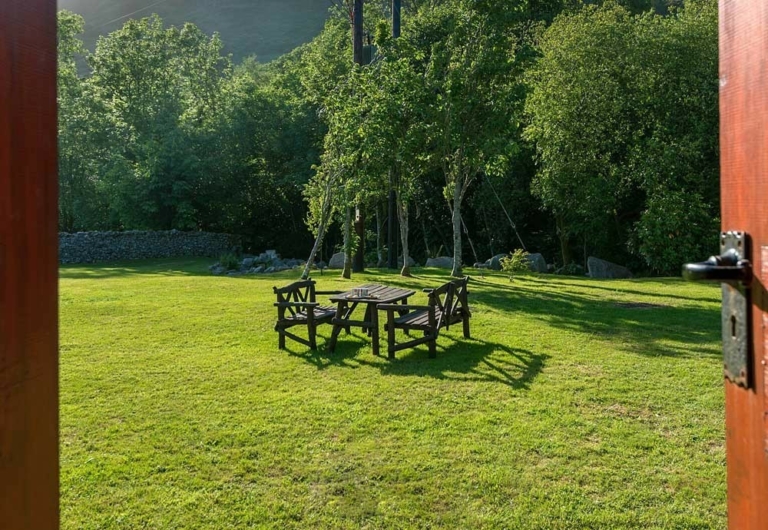 Hardknott - step out of the cottage into our gardens