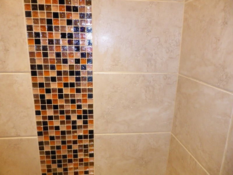 Wastwater - decorative mosaic in downstairs ensuite wetroom