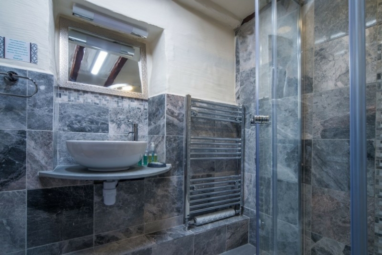 Beautiful marble shower room