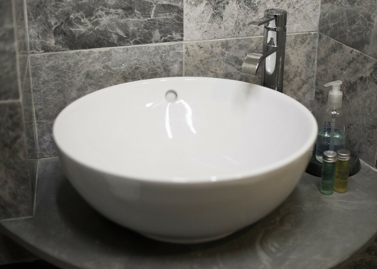 Local slate and beautiful marble