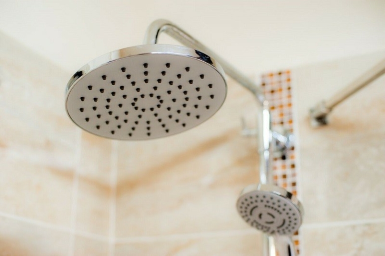 Whillan Beck's slipper bath with over bath shower
